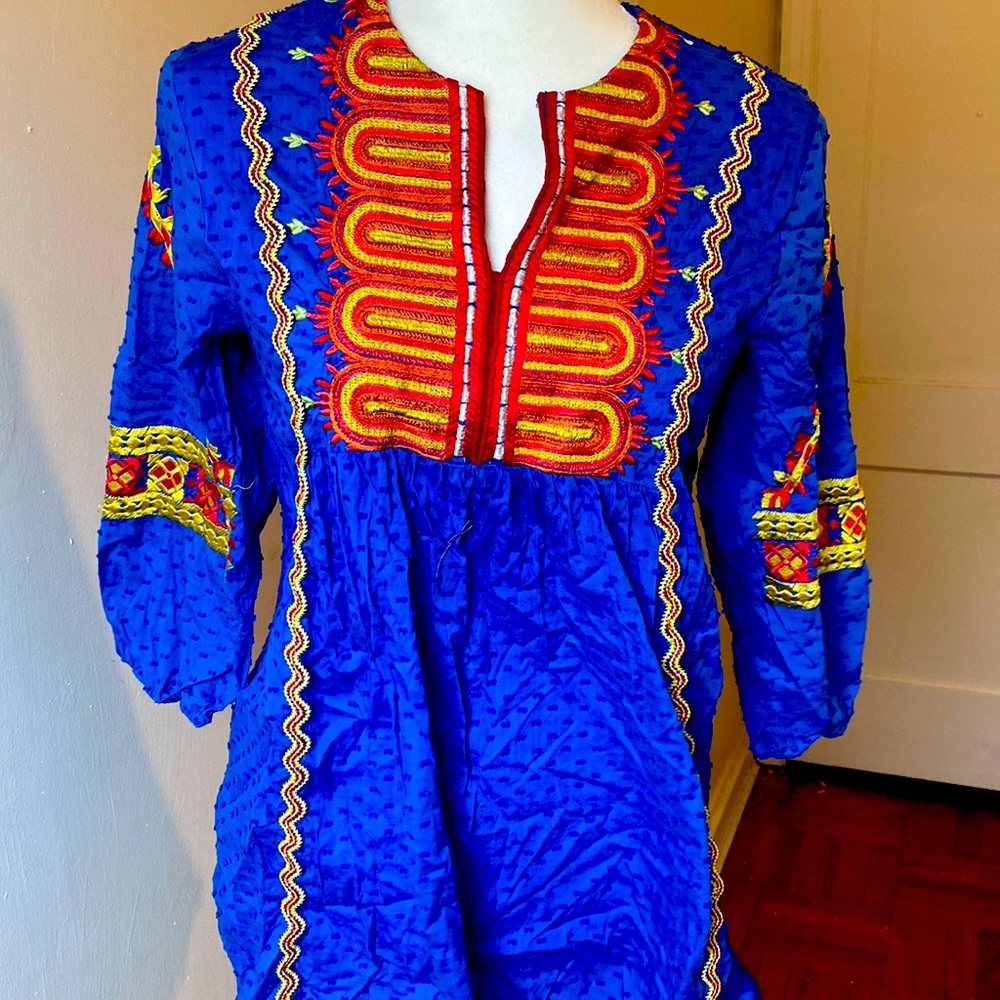 Beautiful blue Kurta Pakistani Style